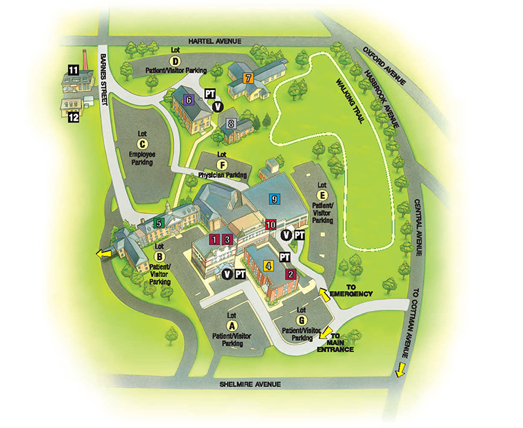 Map of Temple University Hospital – Jeanes Campus
