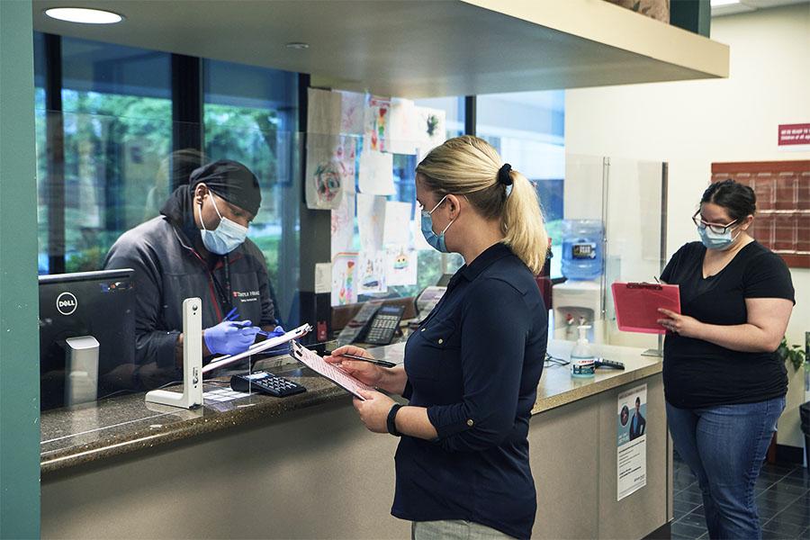 Front desk patient and visitor safey