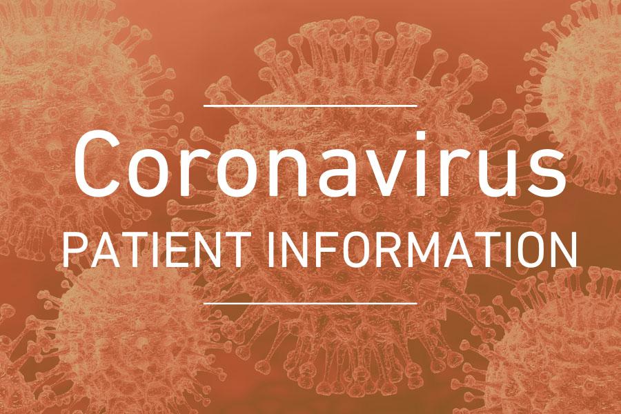 Stylized image of coronavirus as seen through a microscope