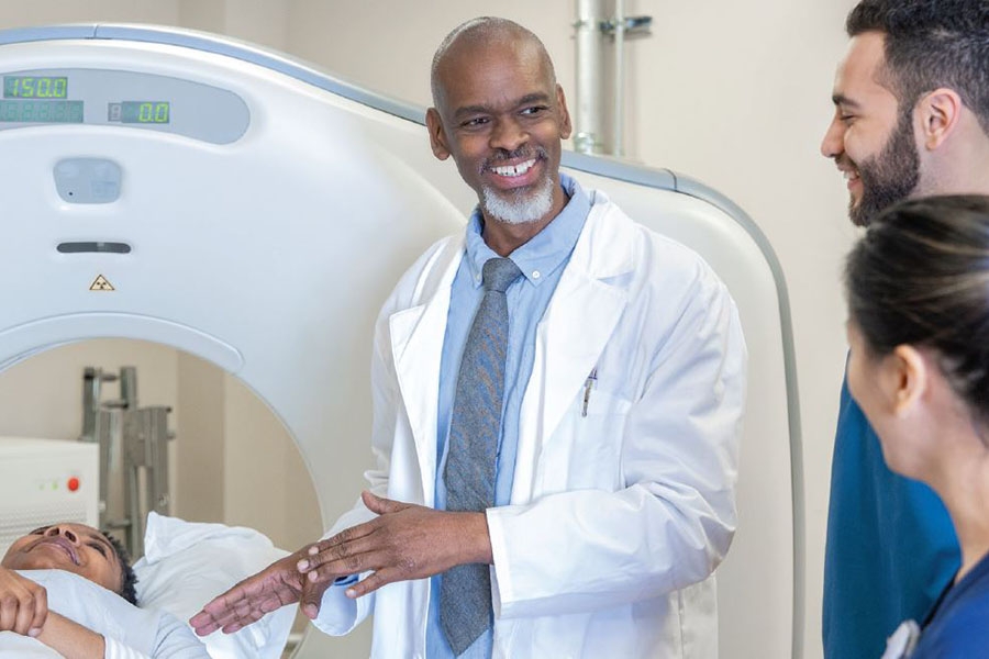 Patient receiving lung cancer screening